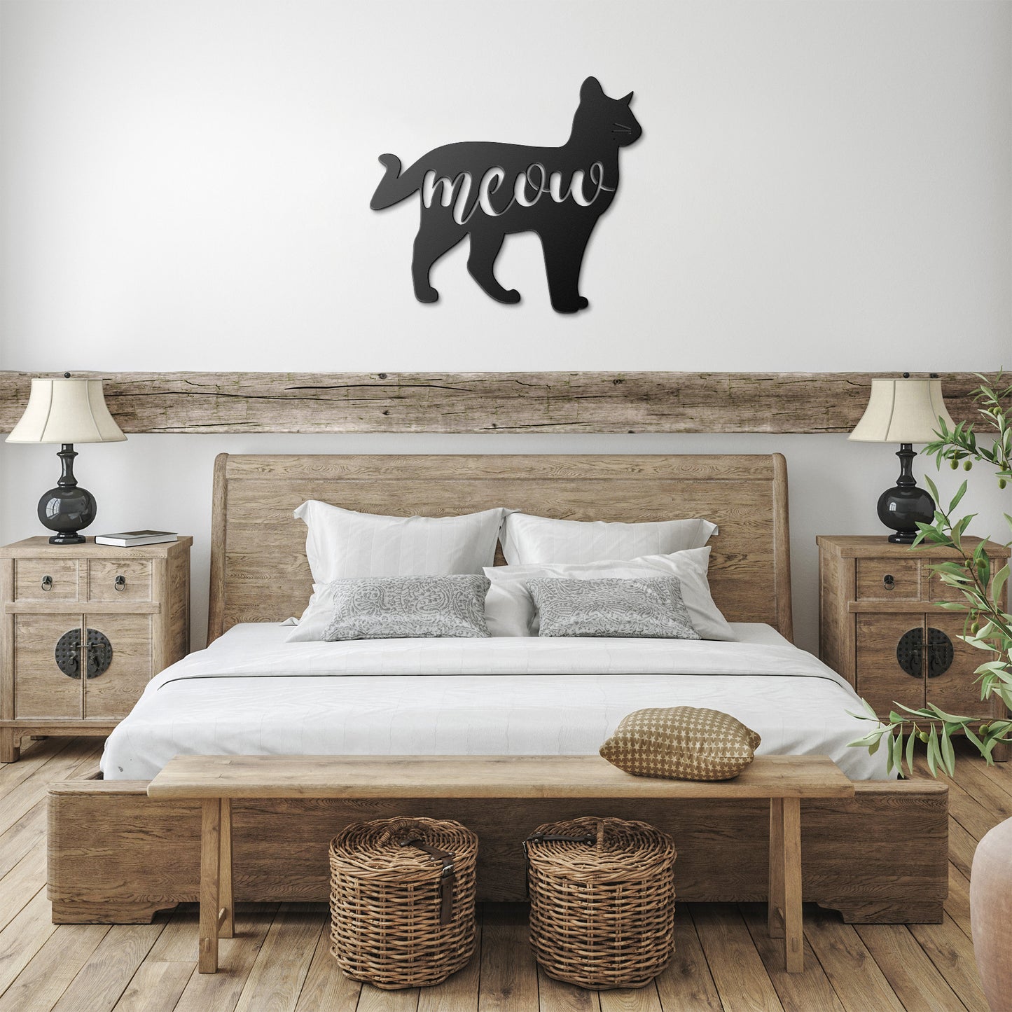 All About The Meow Metal Wall Art