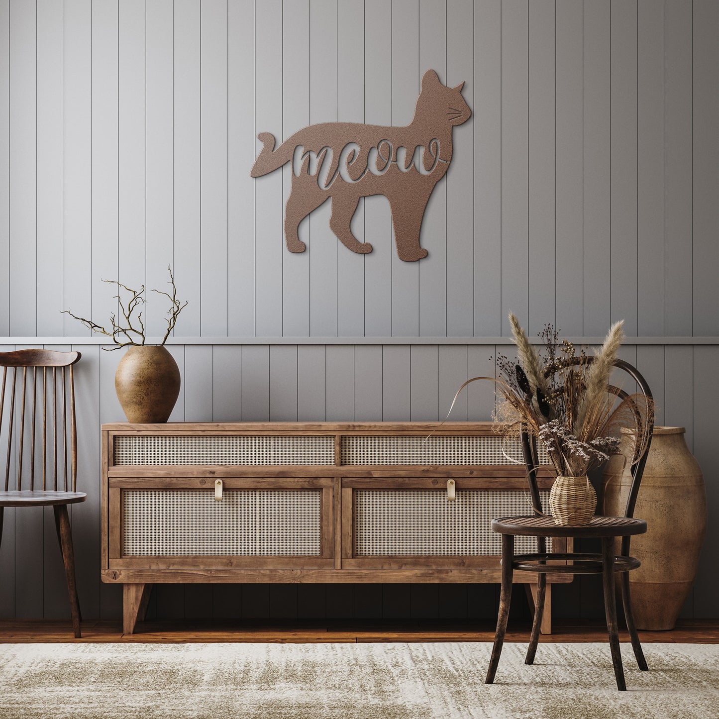 All About The Meow Metal Wall Art