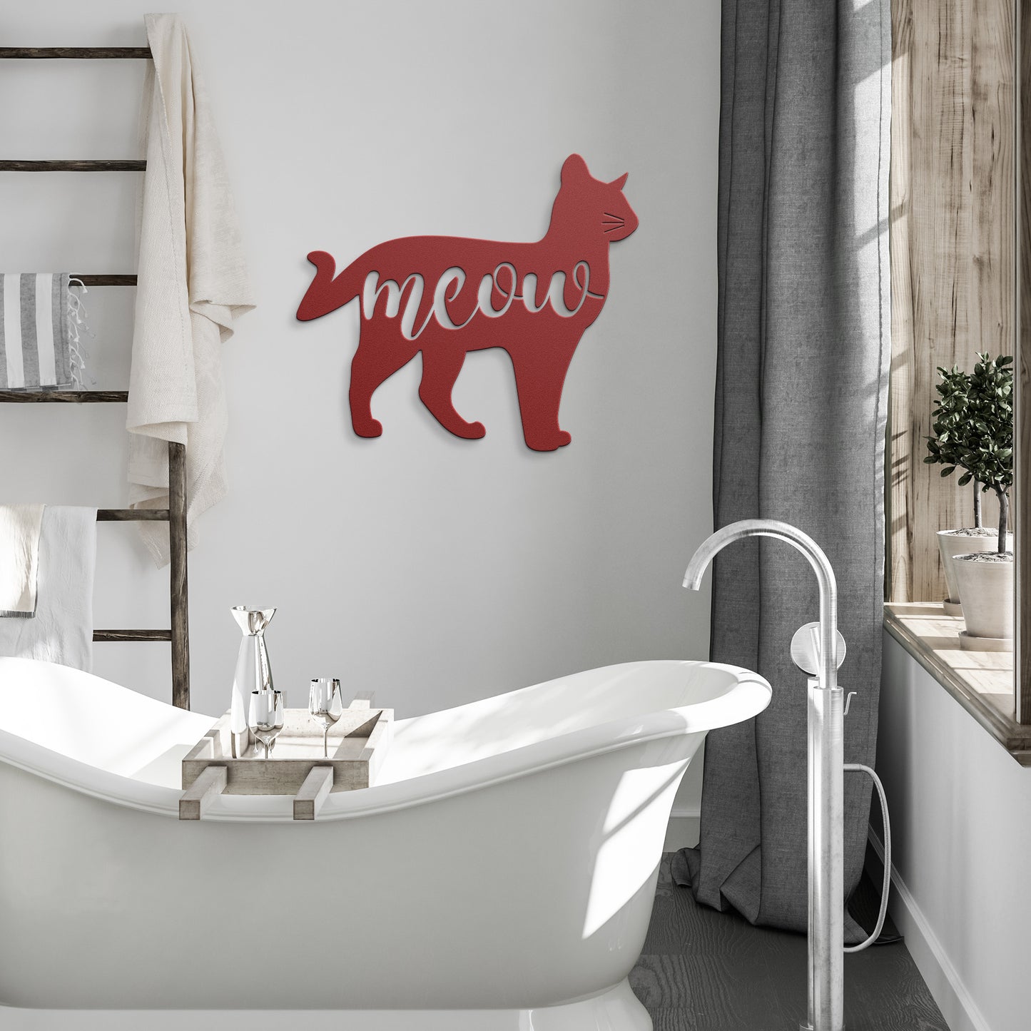 All About The Meow Metal Wall Art