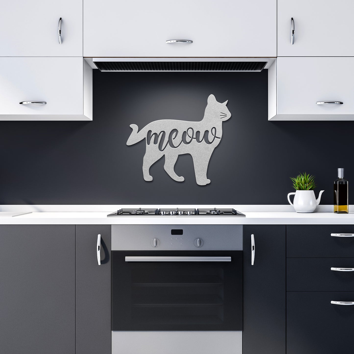 All About The Meow Metal Wall Art