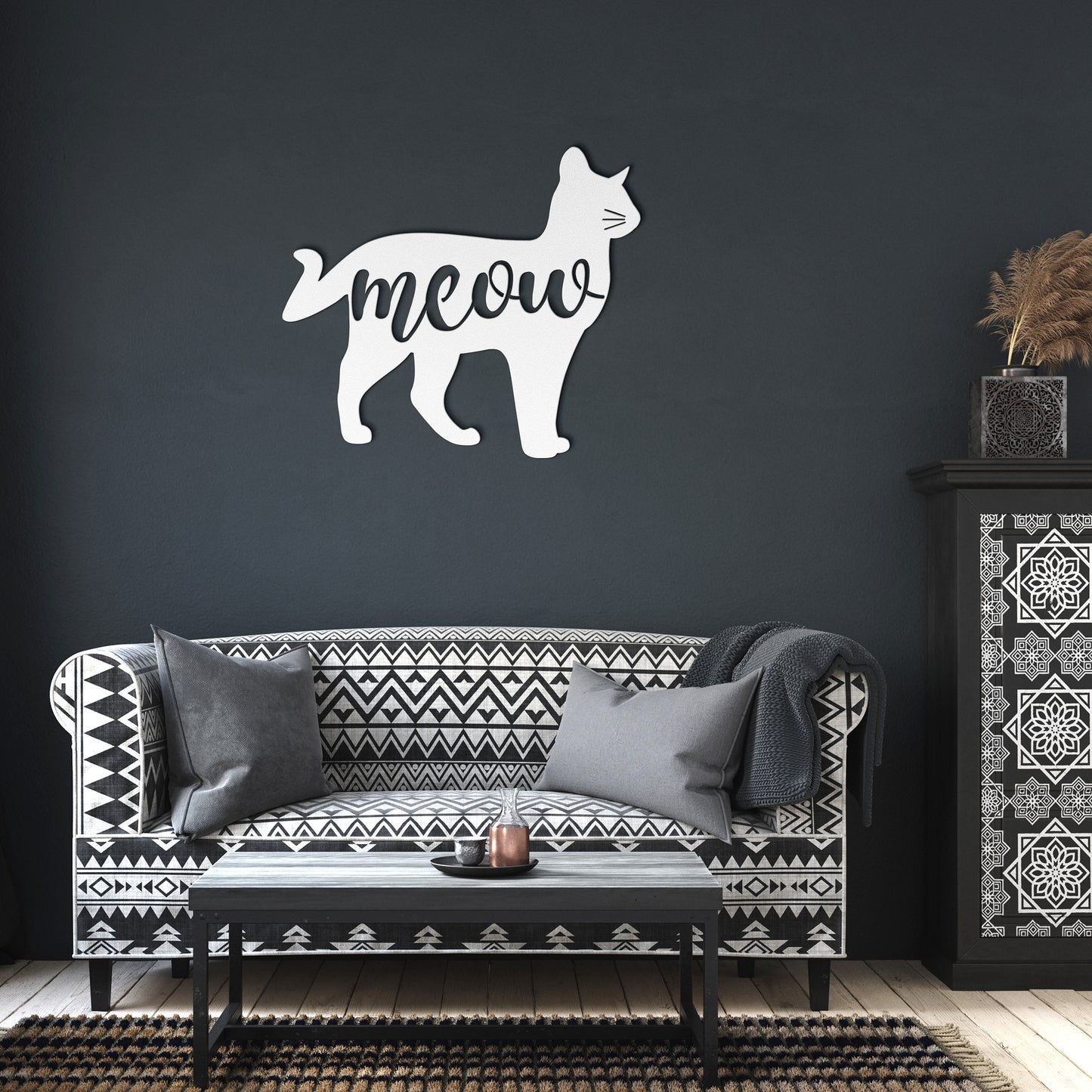 All About The Meow Metal Wall Art