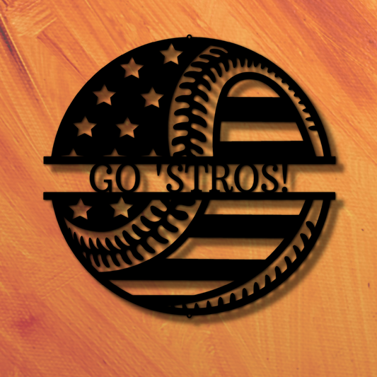 Americas Pastime - Personalized Metal Sign