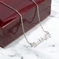 Personalized Paw Print Name Necklace - Your Pet's Name with a Paw Print Symbol