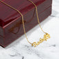 Personalized Paw Print Name Necklace - Your Pet's Name with a Paw Print Symbol