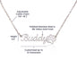 Personalized Paw Print Name Necklace - Your Pet's Name with a Paw Print Symbol