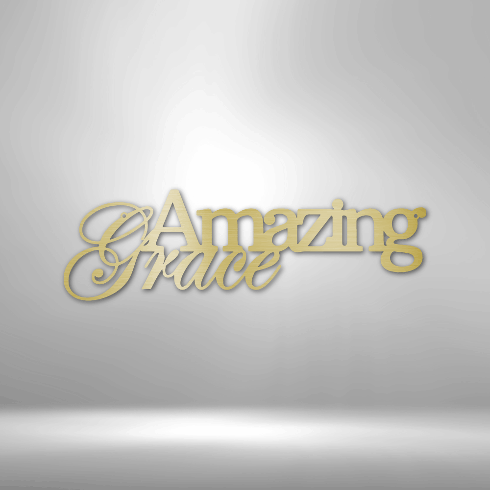 Amazing Grace Metal Wall Art, Home Decor Sign, Great Housewarming Gift