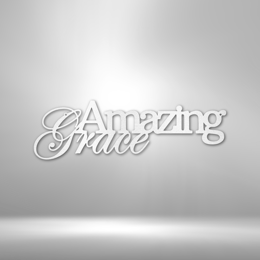 Amazing Grace Metal Wall Art, Home Decor Sign, Great Housewarming Gift