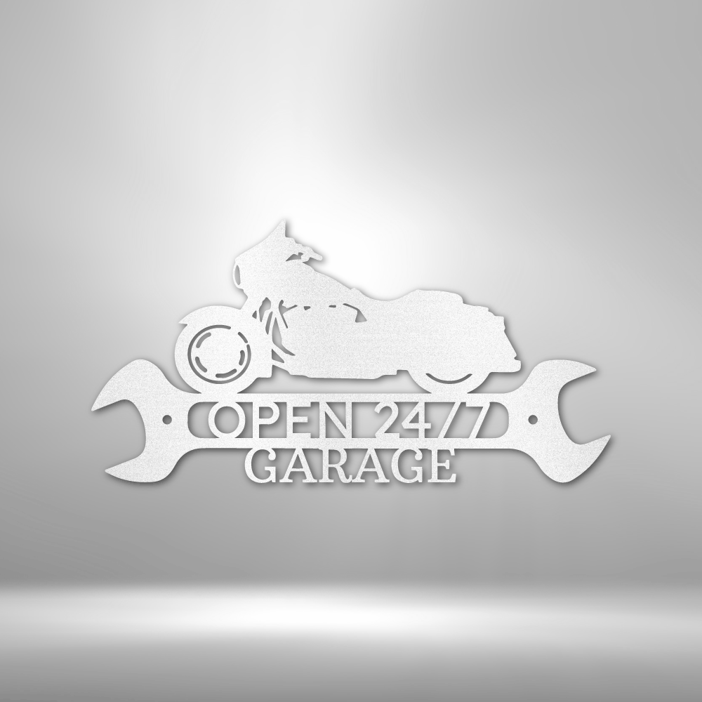Street Glide Shop Monogram - Steel Sign for Garages or Man Cave