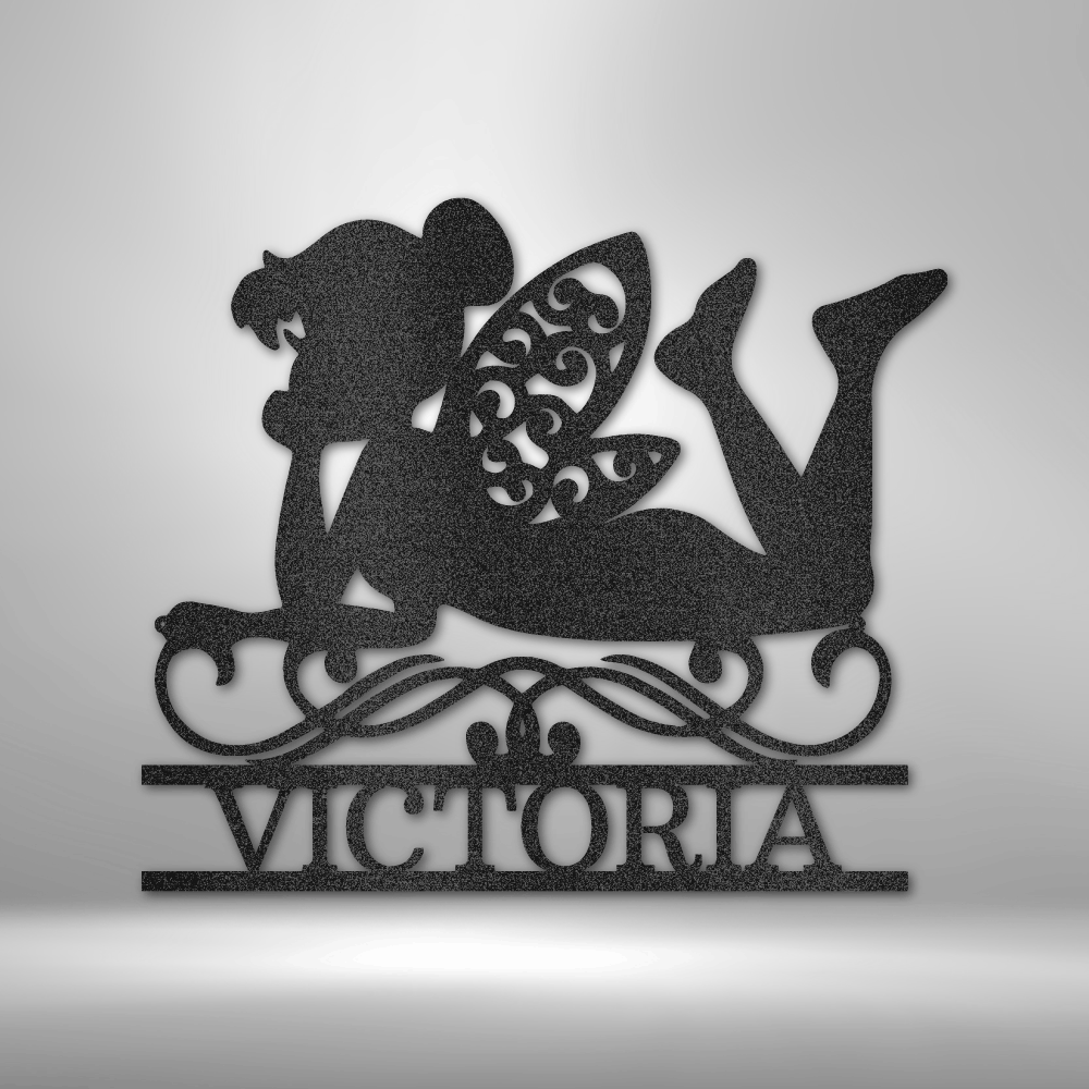 Fairy Monogram - Steel Sign for Kids room or Nursery