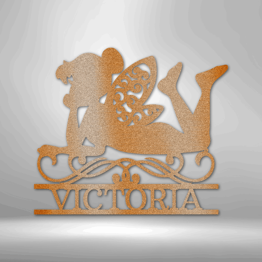 Fairy Monogram - Steel Sign for Kids room or Nursery
