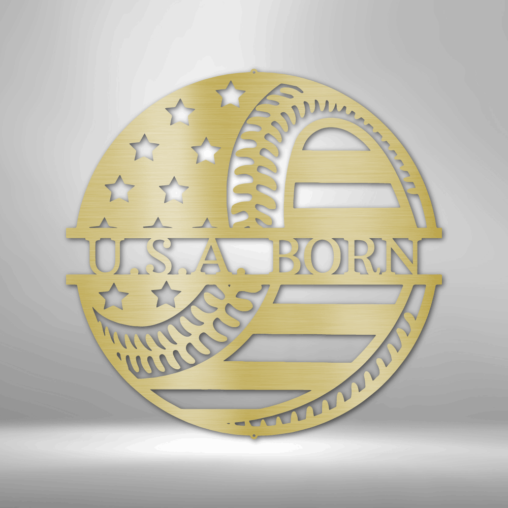 Americas Pastime - Personalized Metal Sign