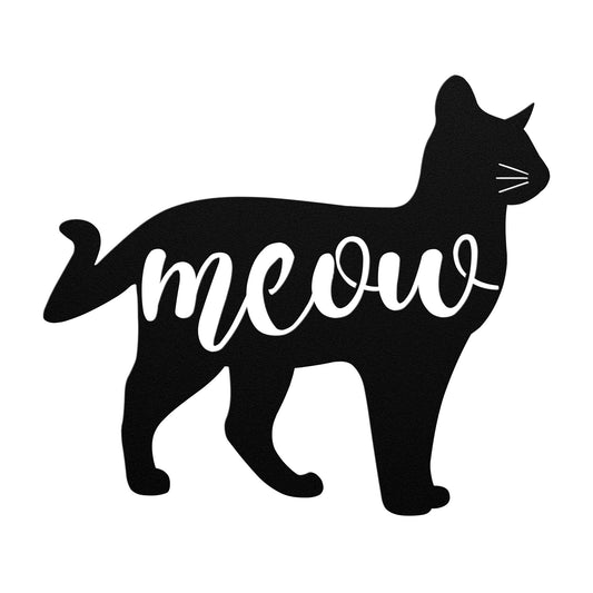 All About The Meow Metal Wall Art