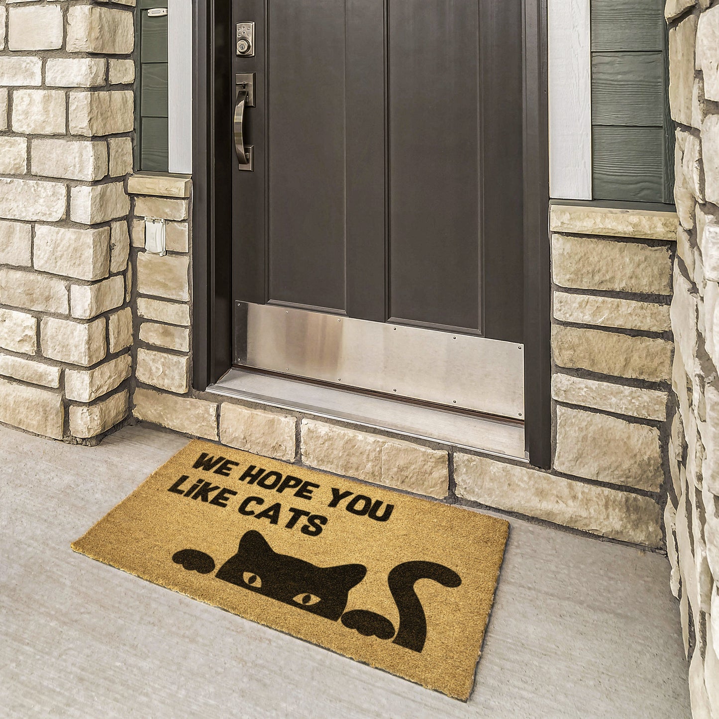 We Hope You Like Cats Coir Doormat, Great Gift for All Cat Human's Houses