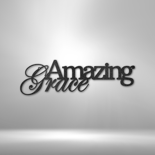 Amazing Grace Metal Wall Art, Home Decor Sign, Great Housewarming Gift